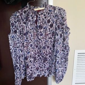Haley Floral Silk Blend Blouse